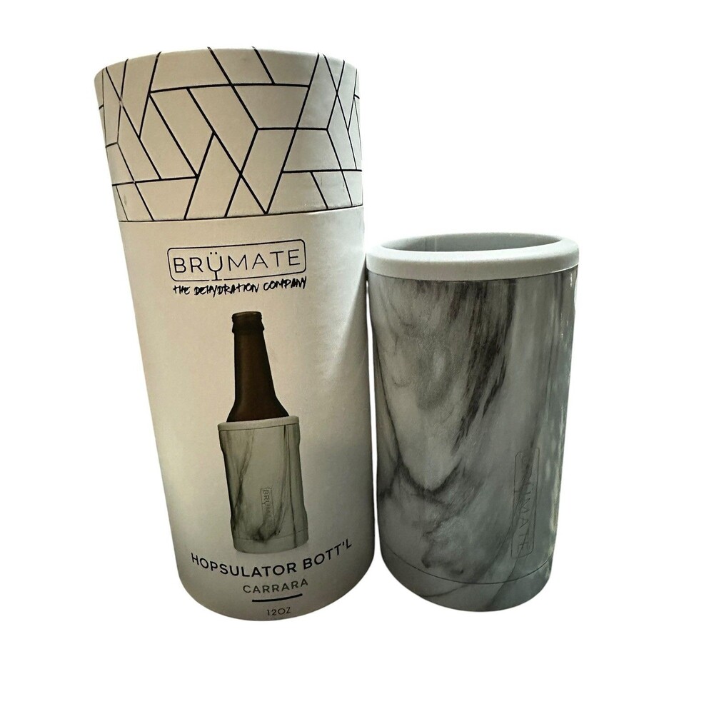 Brumate Hopsulator Bottle Cooler in Carrara NIB Summer Buddy